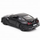 1:36 Nissan GTR Matte Black Car Alloy Model Toys Genuine License Metal Sports