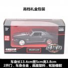 1:36 Chevrolet USA 1969 Camaro SS Vintage bright black Car Metal Model Diecast Toy