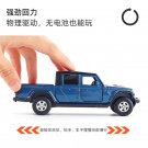 1:36 Jeep Gladiator blue Car Alloy Pickup Truck Pull Back Door Metal Toy
