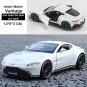 1:36 Aston Martin Vantage White Car Vehicles Toy Diecast Miniature Alloy Model