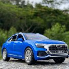 1:32 AUDI Q8 SUV blue Car Toy Alloy Diecasts Vehicles Model Miniature