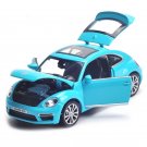 1:32 Volkswagen Beetle GSR blue Car Model Pull Back Discast Acousto optic Toy