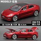 1:32 Tesla MODEL 3 Alloy Red Car Model Vehicles Diecasts Toy
