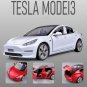 1:32 Tesla MODEL 3 Alloy Red Car Model Vehicles Diecasts Toy