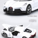 1:32 Bugattis La Voiture Noire super sport White car toys with light and sound