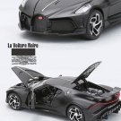 1:32 Bugattis La Voiture Noire super sport Matte black car toys light and sound