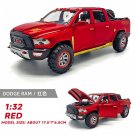 1:32 Dodge RAM TRX Red car Diecast Alloy model miniature Pickup OffRoad Toys