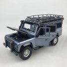 1:32 Scale 2012 Land Rover Defender 110 ORV Car Grey Color Diecast Model