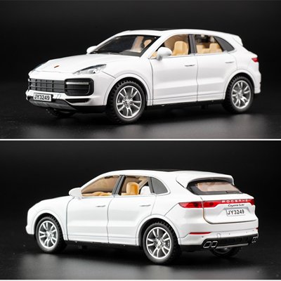 1:32 Prosche Cayenne Turbo Diecast white Car Toy Alloy Vehicles Model Miniature