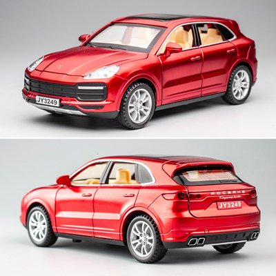 1:32 Prosche Cayenne Turbo Diecast red Car Toy Alloy Vehicles Model Miniature