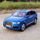 1/32 Audi Q7 SUV Alloy blue Car Toy Model DiecastVehicles Sound and Light