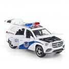 1:32 GLS580 SUV Police white Car Model Toy Sound Light Pull Back DieCast Toy