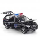1:32 GLS580 SUV Police black Car Model Toy Sound Light Pull Back DieCast Toy