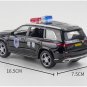 1:32 GLS580 SUV Police black Car Model Toy Sound Light Pull Back DieCast Toy