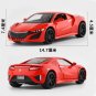 1:32 Scale For Honda Acura NSX Luxury red Car Sport Pull Back Sound Light Toy