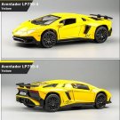 1:32 Lamborghini Aventador LP750 yellow Car Alloy Sound And Light Pull Back Toy