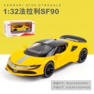 1:32 Ferrari SF90 Street yellow car made pre fabricated metal toy model simulated