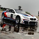 1:32 BMW M6 Racing white Car Alloy Model Diecasts Toy Vehicles High Simulation