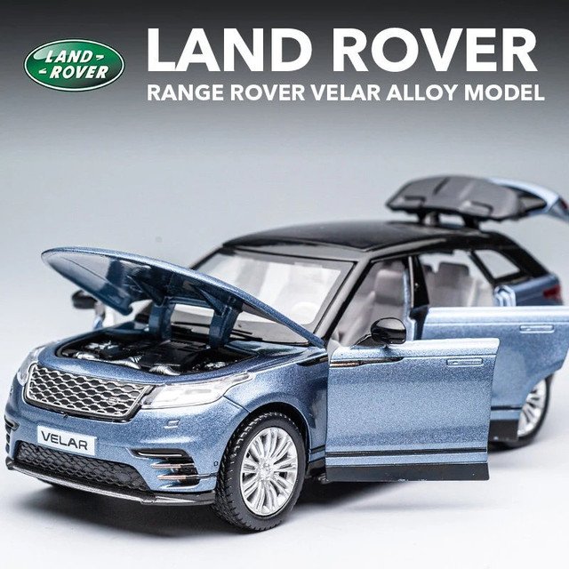 1:32 Land Range Rover Velar Alloy blue Car Model Diecasts Sound and light Toy