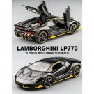 1:32 Lamborghinis LP770 Sports Bright black Sports Car Diecast Sound Lifting Tail