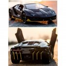 1:32 Lamborghinis LP770 Sports matte black Sports Car Diecast Sound Lifting Tail