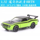 All 1:32 SRT8 green Car Diecast Metal Alloy Model Toy Gift Collection
