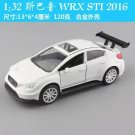 All 1:32 Subaru White Car Diecast Metal Alloy Model Toy Gift Collection