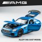1:32 Alloy Diecast Chevrolet Camaro GT blue Car Model Pull Back Sound Light Toy