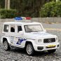 1:32 Benzs G63 Alloy white Car Police Model Diecasts Toy Offroad Sound Light