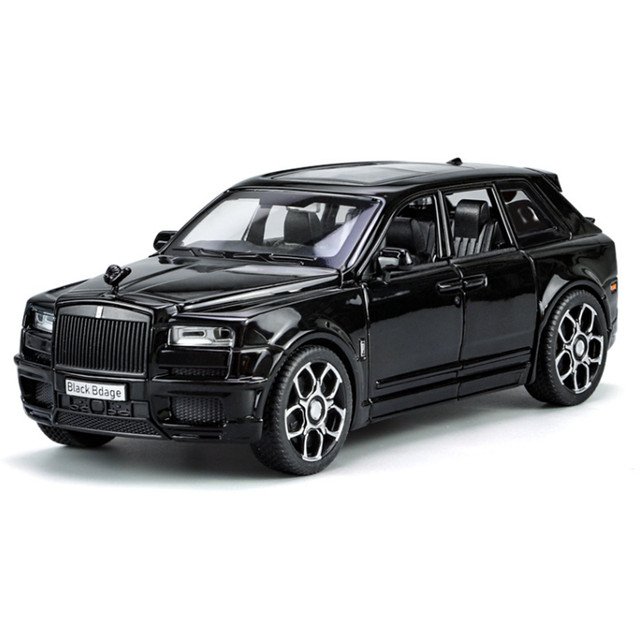 1:32 Rolls Royce Cullinan SUV Alloy Luxy black Car Toy Model Sound and Light