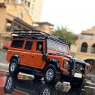 1:32 Land Rover Defender Alloy orange Car Model Diecasts OffRoad Toy Sound Light