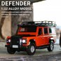 1:32 Land Rover Defender Alloy orange Car Model Diecasts OffRoad Toy Sound Light