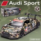 1:32 Audi R8 Camouflage No 88 Racing Alloy green Car Tide Light Pendulum Toy