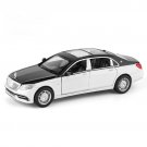 1:32 BENS Maybach S650 Luxury Alloy Black White Car DieCast Sound And Light Toy