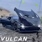 1:32 Aston Martin Vulcan Sport black Car Simulation Model Diecast Toy Sound Light