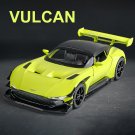 1:32 Aston Martin Vulcan Sport yellow Car Simulation Model Diecast Toy Sound Light