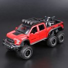 New 1:32 Ford Raptor F150 Big Wheel red Car Diecast Toy Sound Light Pull Back