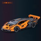 1:32 Lambos Essenza SCV12 Alloy orange Car Sports Model Diecast Sound Super Racing