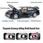 1:34 Black Car Model for Toyota CAMRY Alloy Diecast Miniature Diecast Suit Toy