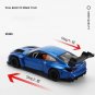 1:32 BMW M4 GT3 Supercar Alloy blue Car Toy Diecasts Model Sound and light