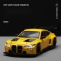 1:32 BMW M4 GT3 Supercar Alloy yellow Car Toy Diecasts Model Sound and light