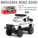 1:32 Simulation G500 SUV White Car Diecast Model WheelsToy Sound Light Pull Back