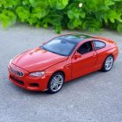 1:32 BMW M6 Coupe Alloy red Car Model Diecast Vehicle Collection Sound Light Toy