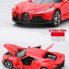 Hot 1:32 Bugattis La Voiture Noire sport red car toys with light and sound