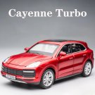 new 1:32 Cayenne Turbo 2020 red car alloy model simulation Die casting