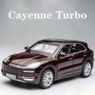 new 1:32 Cayenne Turbo 2020 maroon car alloy model simulation Die casting