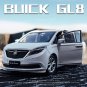 1:32 Buick GL8 MPV white Car Alloy Model Diecast Toy Vehicles Sound And Light