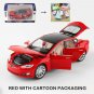 New 1:32 Tesla MODEL S Alloy red Car Model Vehicles Diecasts Toy