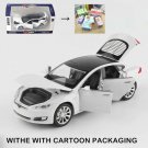 New 1:32 Tesla MODEL S Alloy white Car Model Vehicles Diecasts Toy