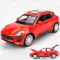 1:32 Macan Turbo SUV red Car Alloy Model Diecasts Miniature Pull Back Sound Toy